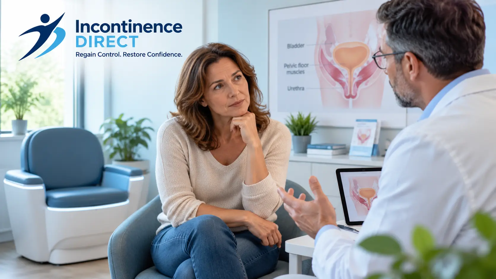 Pelvic Health Consultation in a Modern Clinic incontinence direct Wolverhampton